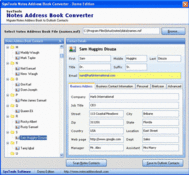 Lotus Notes Address Book to Outlook screenshot